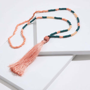 Collar Largo Cúa Rosado Tatienne