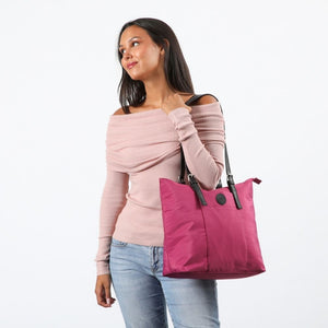 Cartera Hombro Clarissa Morado I-D