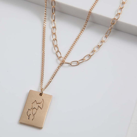 Collar Corto Vacanza Dorado i-D