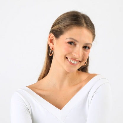 Aros Argollas Vika Dorado I-D