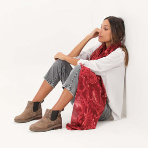 Pañuelo Estampado Rojo Tacha Tatienne
