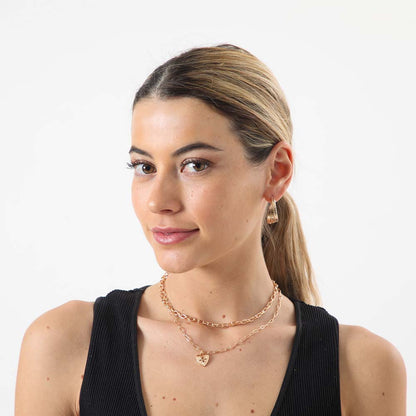Collar Largo Vacation dorado i-D