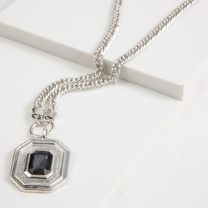 Collar Corto Deep Plateado Tatienne