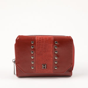 Billetera Chica Gema Burgundy Humana