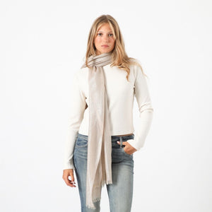 Pañuelo Liso Yuki Beige I-D