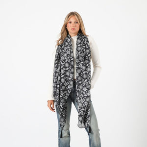 Pañuelo Estampado Drago Negro I-D