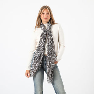 Pañuelo Estampado Laburno Gris I-D