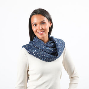 Pañuelo Estampado Nerina Azul I-D