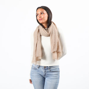 Pañuelo Liso Yaki Beige I-D