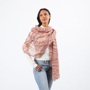 Pañuelo Estampado Picea Rosado I-D