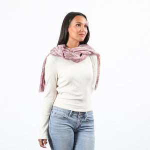 Pañuelo Estampado Robinia Rosado I-D