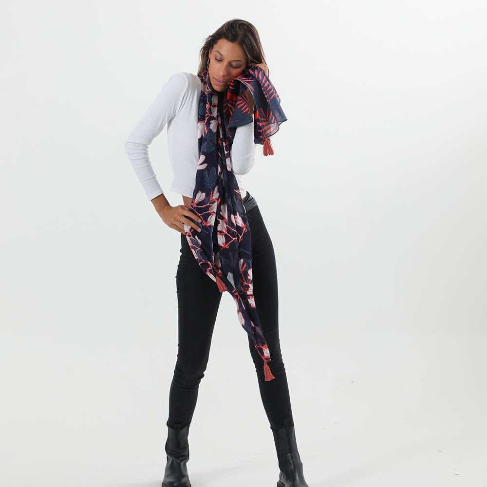 Pañuelo Estampado Laila Azul i-D