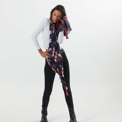 Pañuelo Estampado Laila Azul i-D