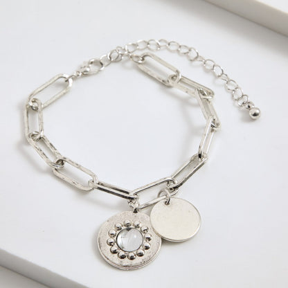 Pulsera Blanda Mira Plateado I-D