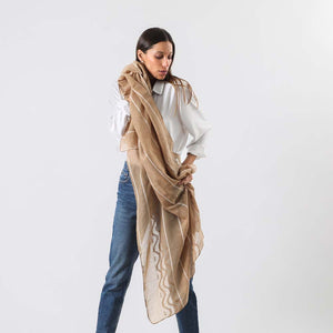 Pañuelo Liso Mani Beige Tatienne