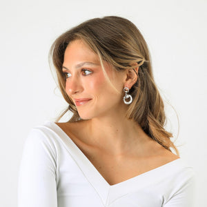 Aros Medianos Clara Plateado Humana