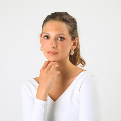 Aros Argollas Emilia Dorado Humana