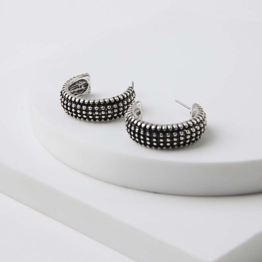 Aros Argolla Clapton Plateado Humana