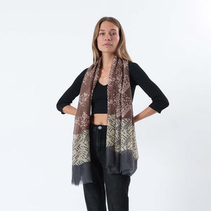 Pañuelo Estampado Ruskea Café i-D