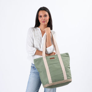 Cartera Hombro Canvas Svalbard Verde Tatienne