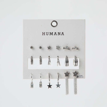 Set Aros Lugo Plateado Humana