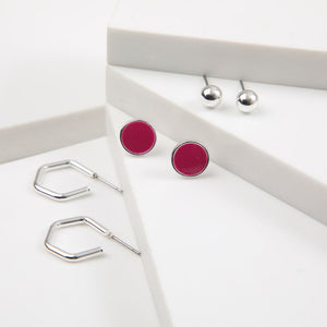 Aros Set Aine Plateado i-D