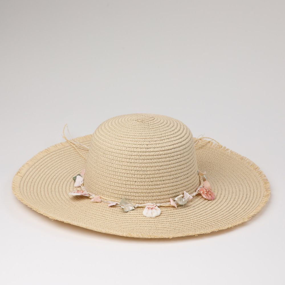 Sombrero Conchas Beige