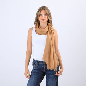 Pañuelo Liso Metz Beige I-D