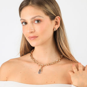 Set De Collar Cloe Dorado Tatienne