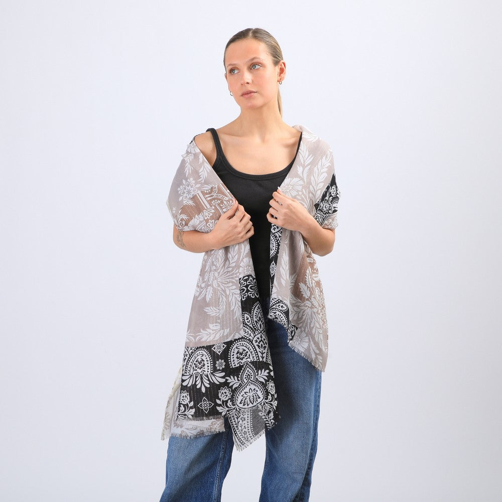 Pañuelo Estampado Cannes Beige I-D