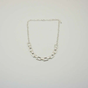 Collar Corto Slab Platado i-D