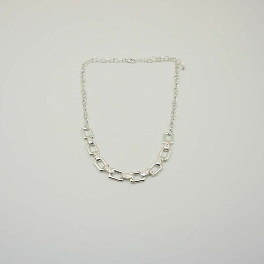 Collar Corto Slab Platado i-D