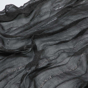 Pañuelo Liso Luarca Negro Humana