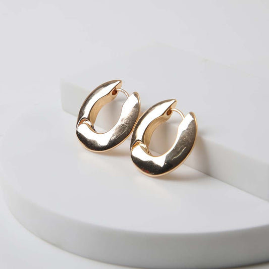 Aros Argolla Amapola Dorado Tatienne