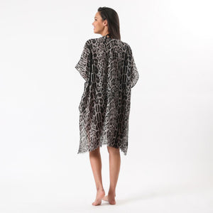 Kimono Leopard Gris i-D