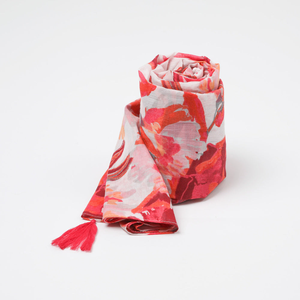 Pañuelo Estampado Tulipán Rosado i-D