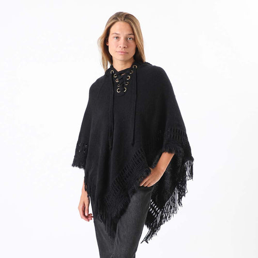 Poncho Ojetillos Negro i-D