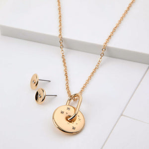 Set De Collar Ximena Dorado I-D