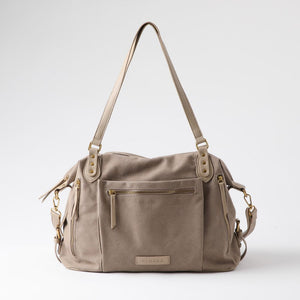 Cartera De Hombro Vittoria Canva Beige Humana