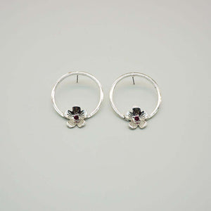 Aros Largos Mili Plateado Tatienne