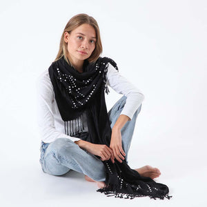 Pañuelo Liso Mallorca Negro Humana