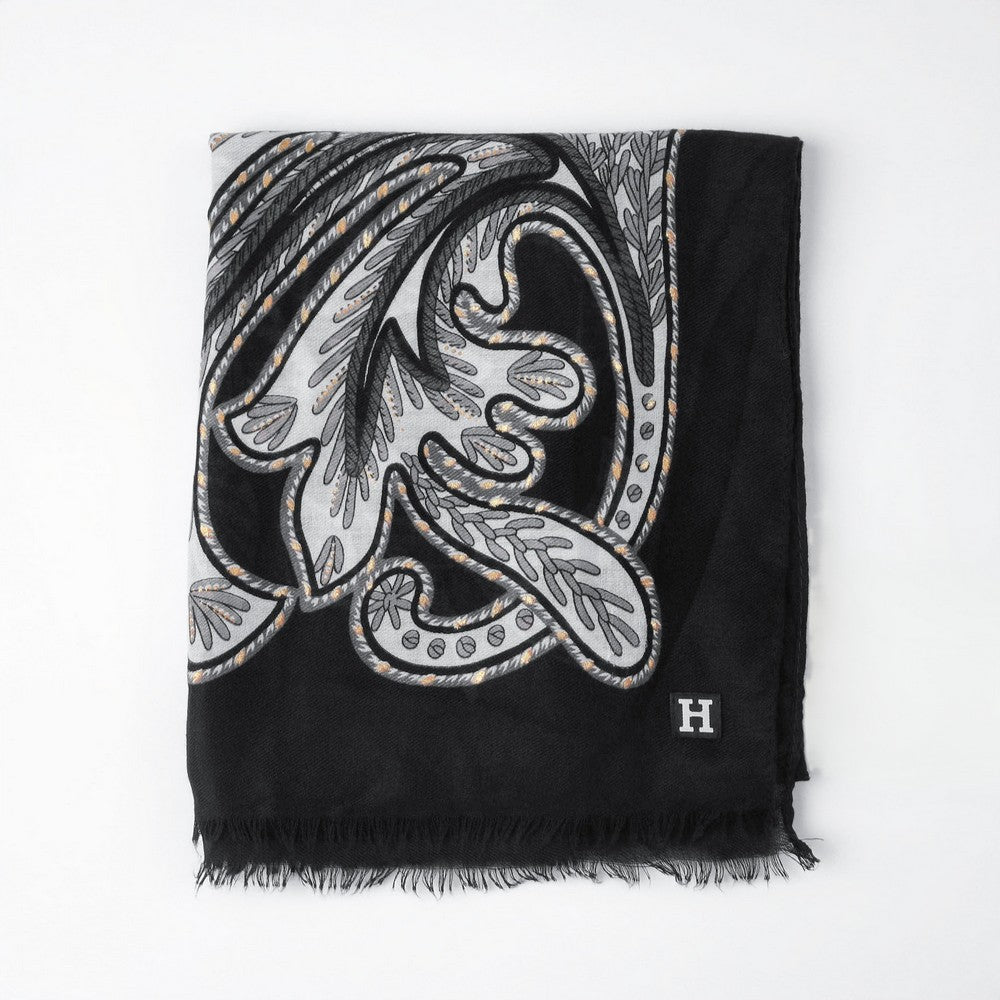 Pañuelo Estampado Jon Negro Humana