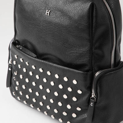 Mochila Arya Ecocuero Negra Humana