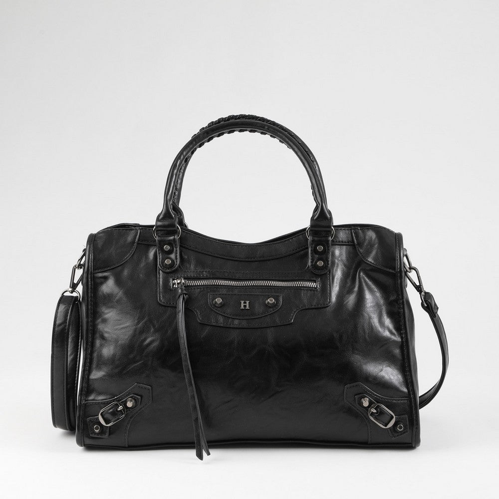 Cartera Hombro Coco Negro Humana