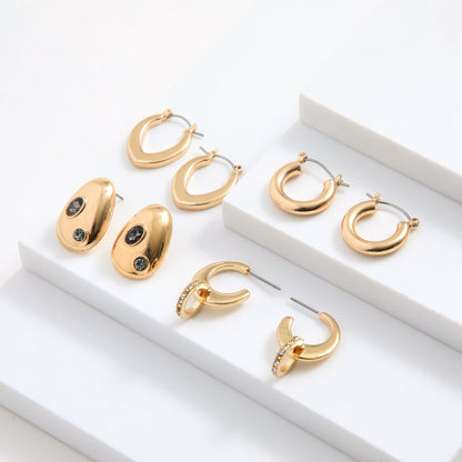 Set De Aros Lucía Dorado I-D