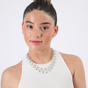 Collar Gis Plateado ID