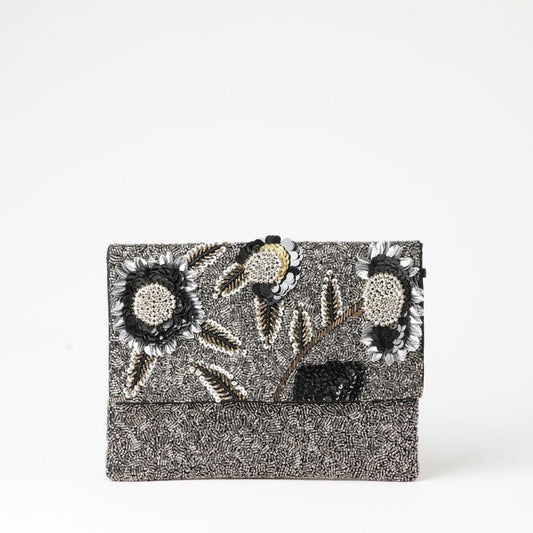 Cartera Clutch Carli Plateado Humana