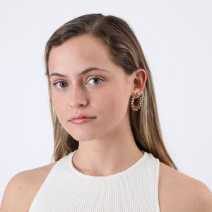 Aros Pegado Chor Dorado Humana