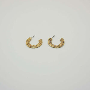 Aros Argolla Basket Dorado Tatienne