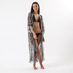 Kimono Mandala Negro Humana